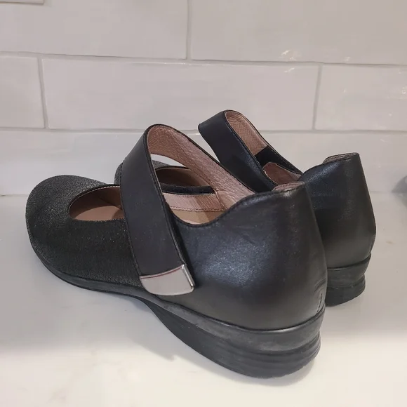 Dansko Audrey Mary Jane Black Leather Shoes Size 41 | 10.5 - 11 - Picture 9 of 16